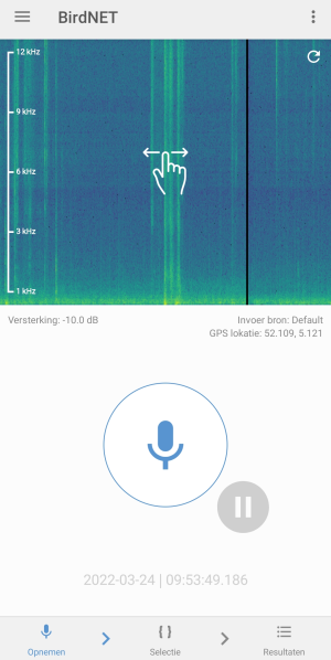 BirdNET vogelgeluid
